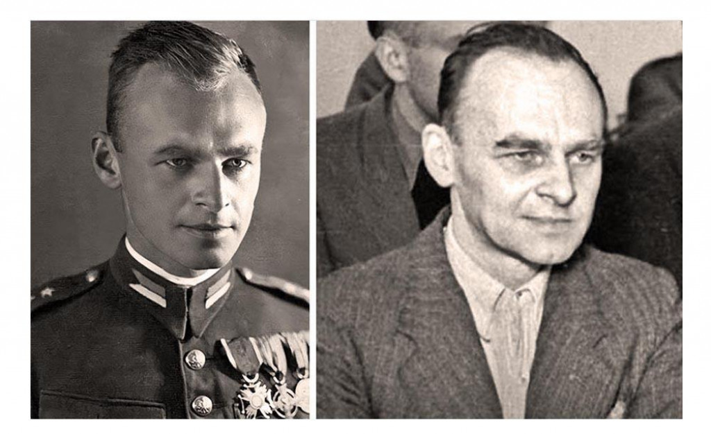 Witold Pilecki ako d&ocirc;stojn&iacute;k poľskej arm&aacute;dy pred rokom 1939 (vľavo) a približne o desať rokov nesk&ocirc;r, počas vykon&scaron;truovan&eacute;ho procesu, v ktorom ho komunisti ods&uacute;dili na trest smrti.