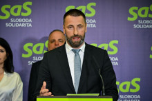 Podpredseda strany Sloboda a Solidarita (SaS) Mari&aacute;n Viskupič. FOTO: TASR/Pavol Zachar