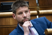 Na sn&iacute;mke poslanec N&aacute;rodnej rady a &scaron;&eacute;f PS Michal &Scaron;imečka. FOTO: TASR/Jakub Kotian