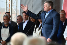 Na sn&iacute;mke sprava premi&eacute;r Robert Fico.

FOTO: TASR/ M. Medňansk&yacute;