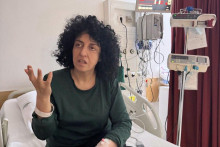 Ir&aacute;nska nositeľka Nobelovej ceny za mier a aktivistka Narges Mohammadiov&aacute;. FOTO: TASR/AP
