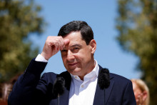Andal&uacute;zsky region&aacute;lny premi&eacute;r a kandid&aacute;t Ľudovej strany Juanma Moreno. FOTO: Reuters
