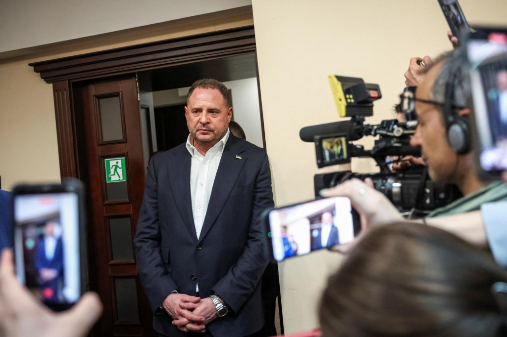 B&yacute;val&yacute; poradca ukrajinsk&eacute;ho prezidenta Volodymyra Zelensk&eacute;ho, b&yacute;val&yacute; &scaron;&eacute;f jeho kancel&aacute;rie, Andrij Jermak. FOTO: Reuters