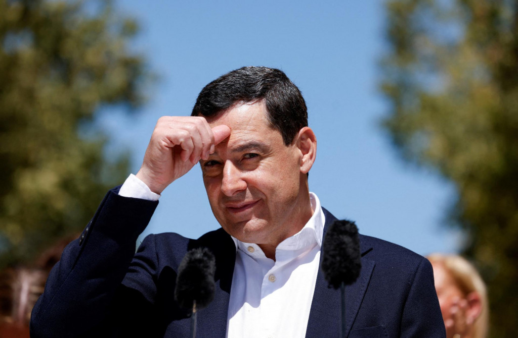 Andal&uacute;zsky region&aacute;lny premi&eacute;r a kandid&aacute;t Ľudovej strany Juanma Moreno. FOTO: Reuters