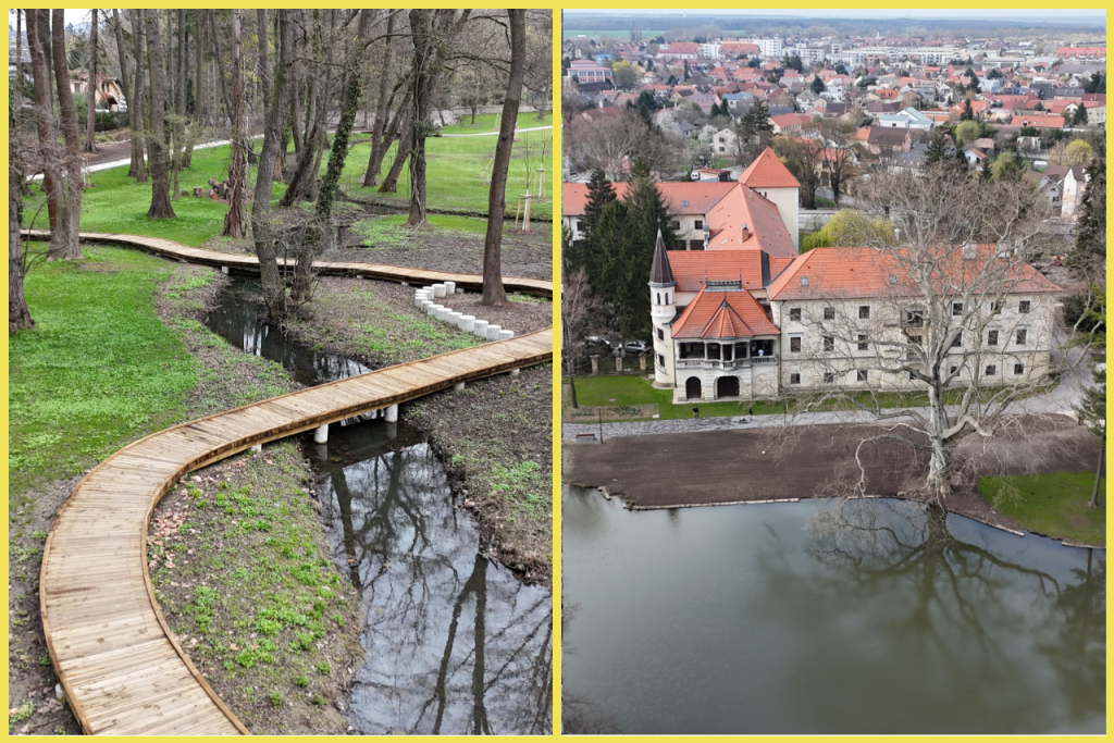 Zrekon&scaron;truovan&yacute; ka&scaron;tieľsky park v Stupave
