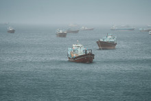 Lode v Hormuzskom prielive. FOTO: Reuters