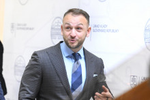 Na sn&iacute;mke predseda strany Hlas SD a minister vn&uacute;tra Mat&uacute;&scaron; &Scaron;utaj E&scaron;tok. FOTO: TASR