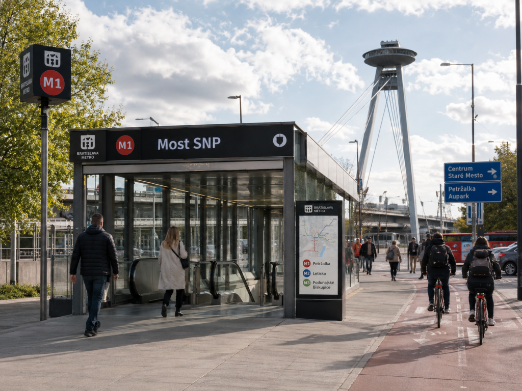 Takto si AI predstavuje bratislavsk&eacute; metro v roku 2026