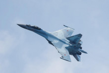 Rusk&aacute; st&iacute;hačka Suchoj Su-35S. FOTO: Reuters