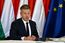 Maďarsk&yacute; premi&eacute;r P&eacute;ter Magyar. FOTO: TASR/AP