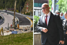 Nadv&auml;zuj&uacute;ci &uacute;sek pri Ružomberku maj&uacute; spustiť v tomto roku na jeseň, jeho posunutie ohl&aacute;sil minister Jozef R&aacute;ž. FOTO: TASR/kol&aacute;ž