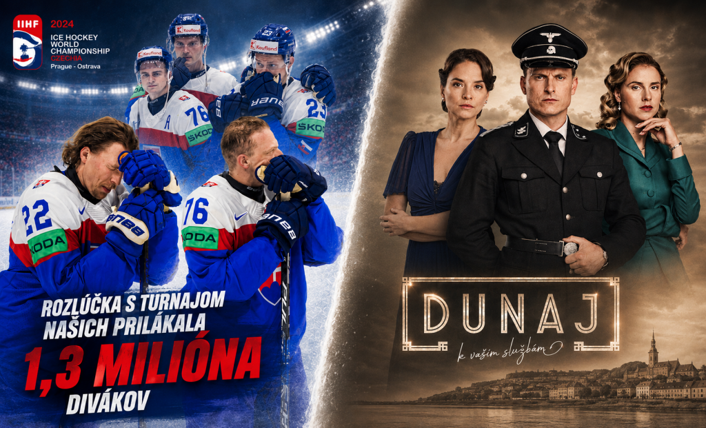 Telev&iacute;zna sledovanosť v utorok 26. m&aacute;j 2026.