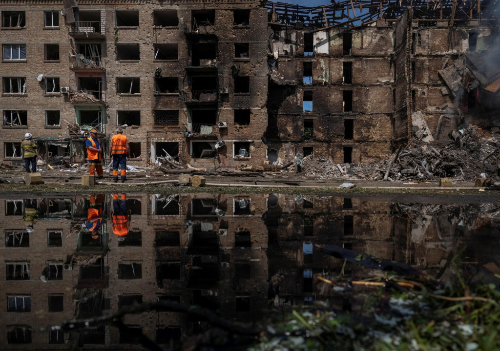 Kyjev čel&iacute; najmas&iacute;vnej&scaron;&iacute;m rusk&yacute;m &uacute;tokom za cel&eacute; trvanie vojny. FOTO: Reuters