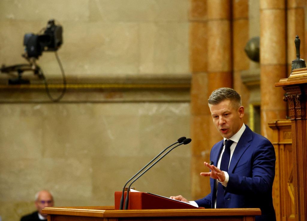 Maďarsk&yacute; premi&eacute;r P&eacute;ter Magyar. FOTO: Reuters