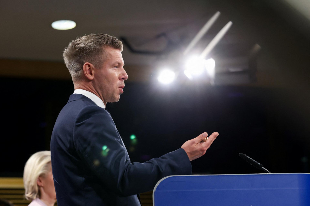Maďarsk&yacute; premi&eacute;r P&eacute;ter Magyar. FOTO: REUTERS