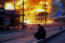 Jeden z najrozsiahlej&scaron;&iacute;ch &uacute;tokov za cel&eacute; mesiace zažil Kyjev 24. m&aacute;ja. FOTO: Reuters