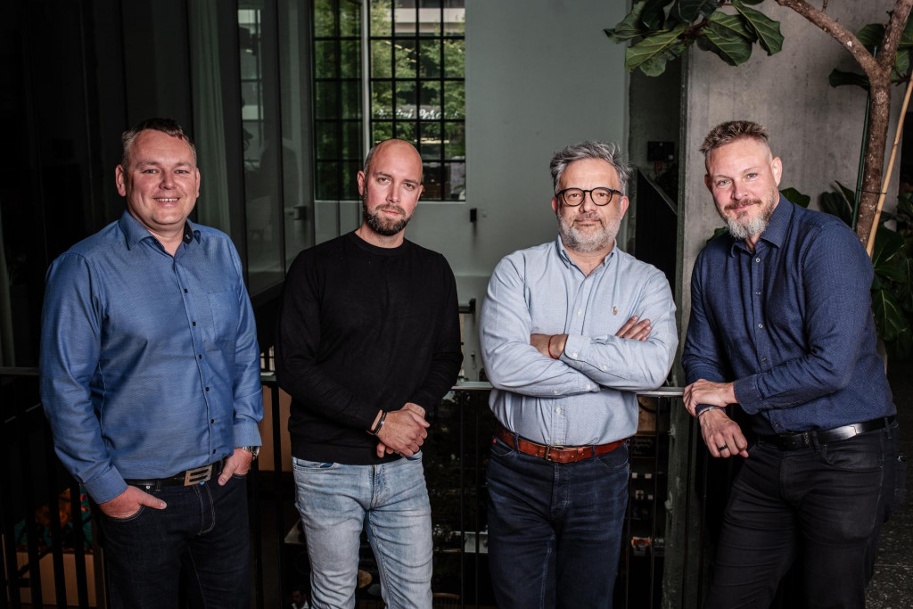 Zľava: Peter Seyfert, Peter Beljak, Richard Kopun&iacute;k, Braňo Pol&aacute;k