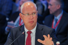 Osobitn&yacute; vyslanec rusk&eacute;ho prezidenta pre invest&iacute;cie a hospod&aacute;rsku spolupr&aacute;cu so zahranič&iacute;m Kirill Dmitrijev. FOTO: Reuters