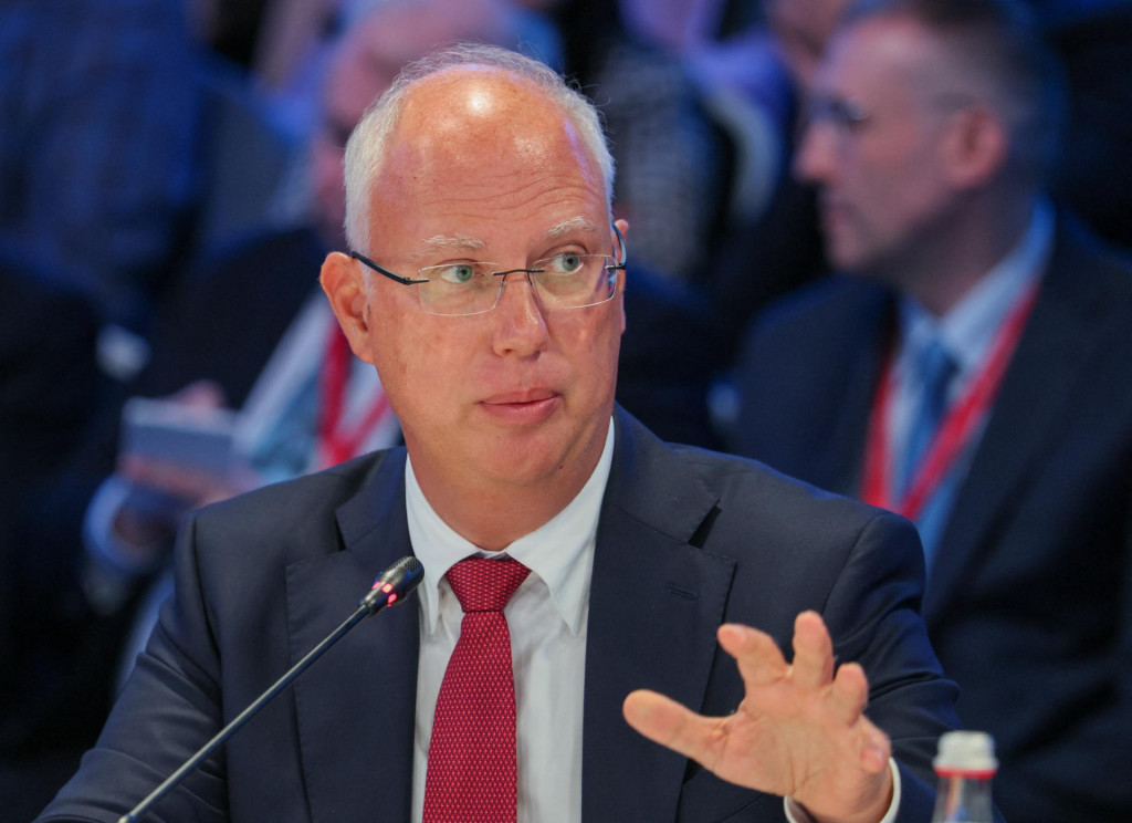 Osobitn&yacute; vyslanec rusk&eacute;ho prezidenta pre invest&iacute;cie a hospod&aacute;rsku spolupr&aacute;cu so zahranič&iacute;m Kirill Dmitrijev. FOTO: Reuters