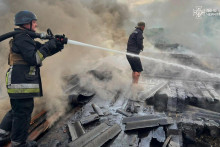 Podľa ukrajinsk&yacute;ch vzdu&scaron;n&yacute;ch s&iacute;l Rusko v noci na dnes na &uacute;toky proti Ukrajine použilo 155 dronov, protivzdu&scaron;n&aacute; obrana ich 124 zostrelila. FOTO: TASR/AP