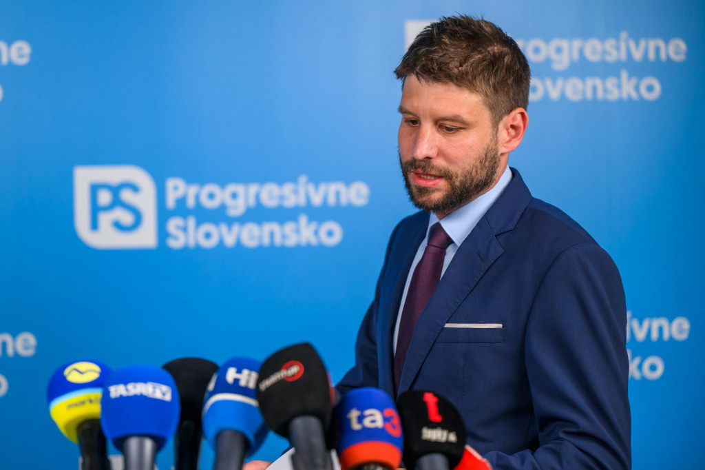 Predseda Progres&iacute;vneho Slovenska Michal &Scaron;imečka. FOTO: TASR/Jaroslav Nov&aacute;k