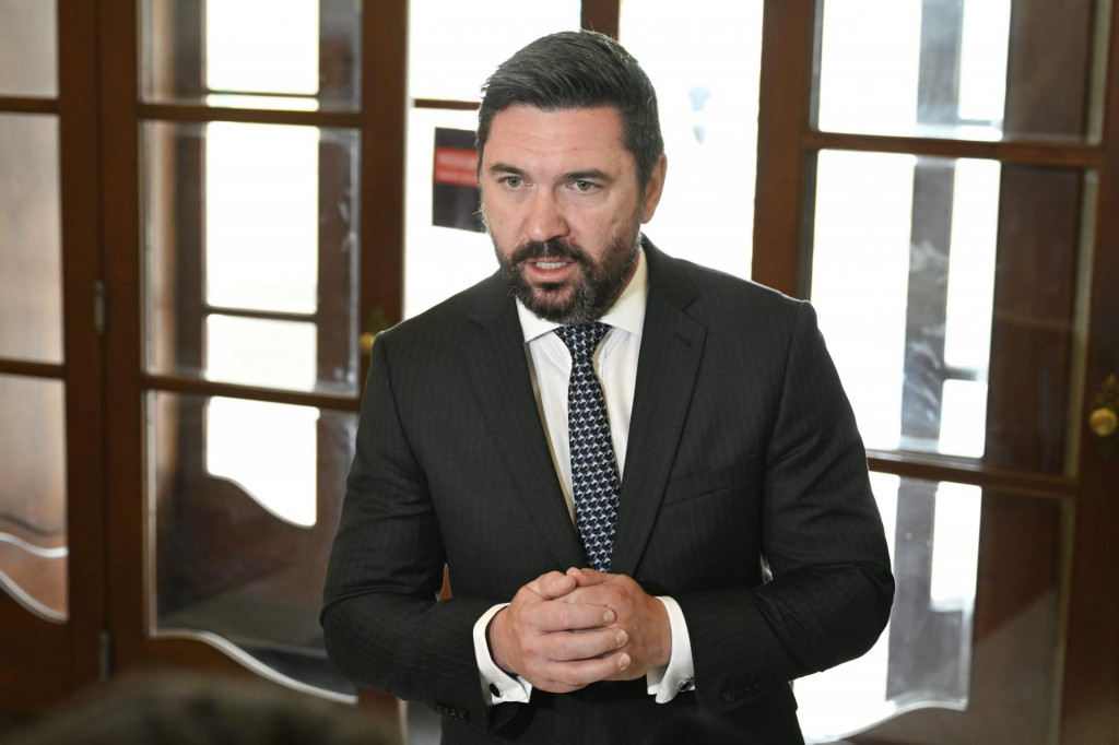 Minister p&ocirc;dohospod&aacute;rstva a rozvoja vidieka Richard Tak&aacute;č. FOTO: TASR/Pavel Neubauer