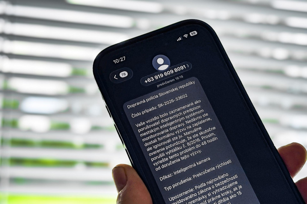 Podvodn&eacute; SMS spr&aacute;vy od &bdquo;Dopravnej pol&iacute;cie SR&ldquo;