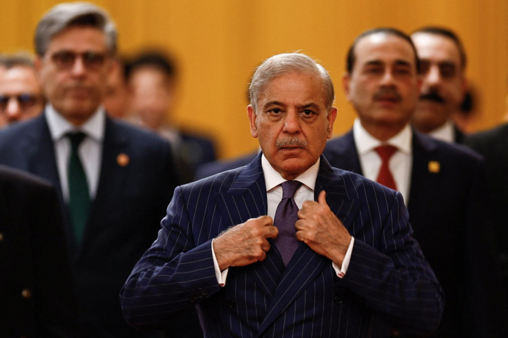 Pakistansk&yacute; premi&eacute;r &Scaron;ahb&aacute;z &Scaron;ar&iacute;f. FOTO: Reuters