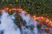 Požiare na Sib&iacute;ri. FOTO: Reuters