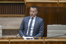 Minister &scaron;kolstva Tom&aacute;&scaron; Drucker (Hlas-SD). FOTO: TASR/Martin Baumann