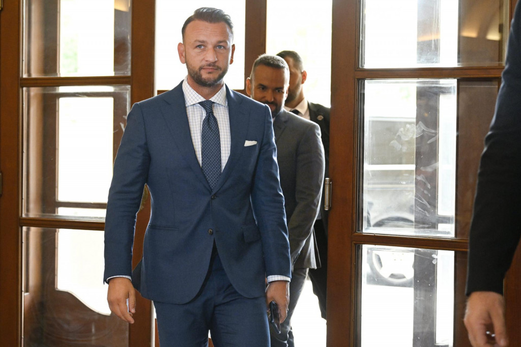 Minister vn&uacute;tra Mat&uacute;&scaron; &Scaron;utaj E&scaron;tok (Hlas-SD). FOTO TASR