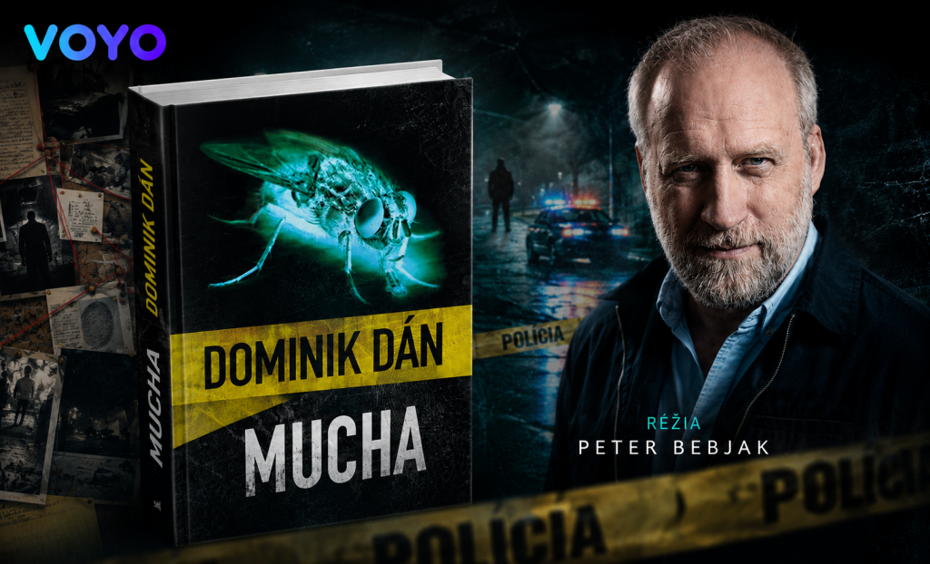 Kr&aacute;ľ slovenskej krimi mieri na Voyo. Exkluz&iacute;vne pre Voyo vznikne minis&eacute;ria Mucha a v spolupr&aacute;ci s DNA Production.