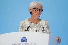 Prezidentka ECB Christine Lagardov&aacute; očak&aacute;va celoročn&uacute; infl&aacute;ciu na &uacute;rovni troch percent. FOTO: Reuters