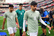 Zľava Mehdi Torabi, Arya Yousefi and Payam Niazmand. FOTO: Reuters