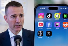 Tom&aacute;&scaron; Drucker navrhuje z&aacute;kaz soci&aacute;lnych siet&iacute; pre deti do 16 rokov. FOTO: TASR, Reuters; Kol&aacute;ž: HN