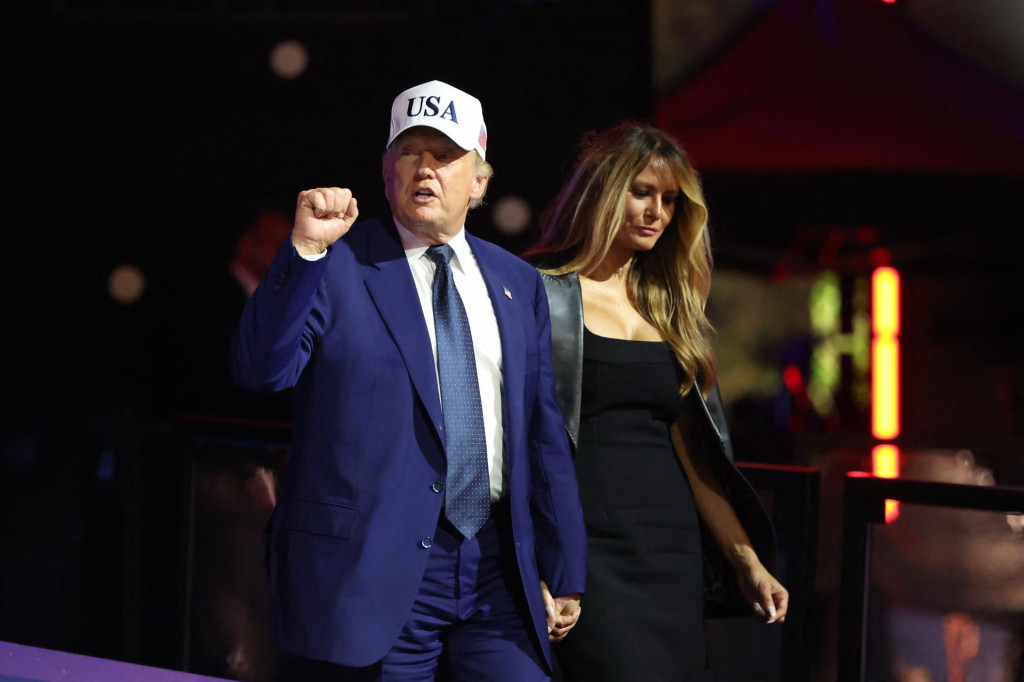 Americk&yacute; prezident Donald Trump s prvou d&aacute;mou Melaniou. FOTO: Reuters