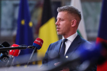 Maďarsk&yacute; premi&eacute;r P&eacute;ter Magyar. FOTO: TASR/AP
