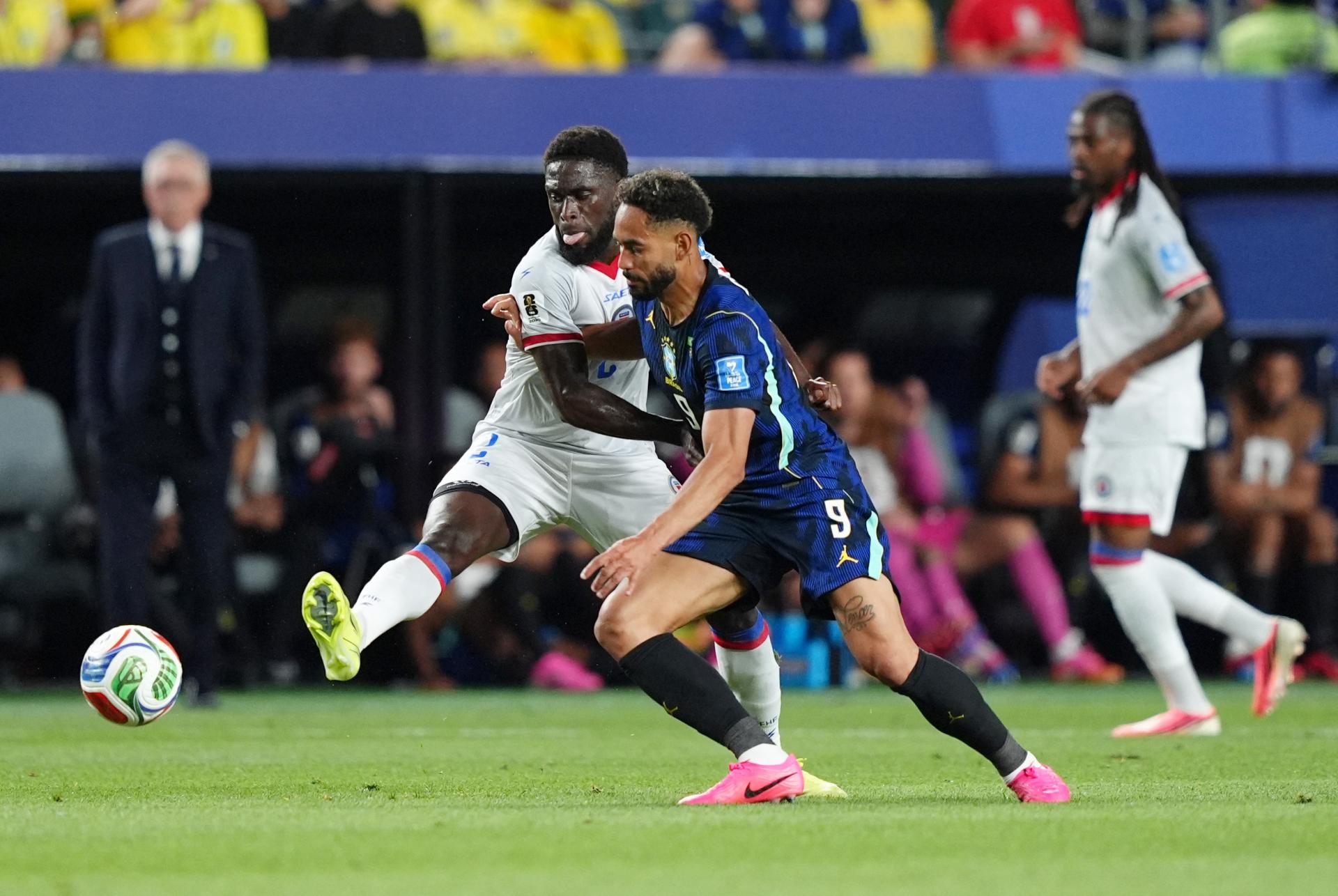 MS vo futbale: Braz&iacute;lia vyhrala nad Haiti 3:0, Cunha si prip&iacute;sal dva g&oacute;ly