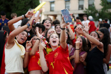 Fan&uacute;&scaron;ikovia &Scaron;panielska. FOTO: Reuters