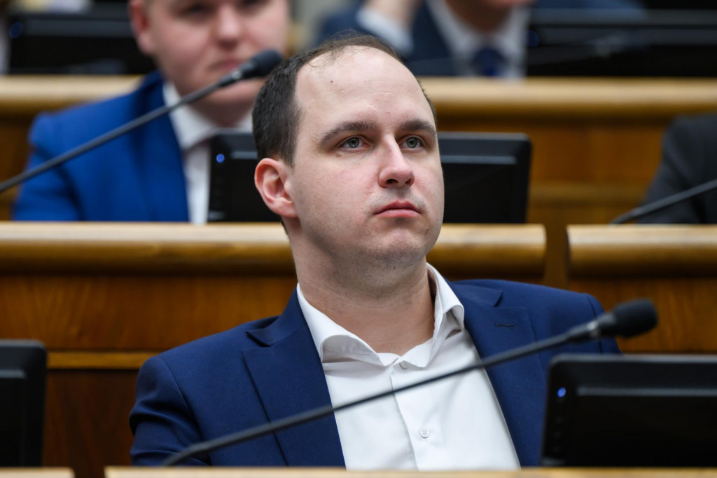 Koaličn&yacute; poslanec N&aacute;rodnej rady Adam Lučansk&yacute; (SNS). FOTO: TASR/Jaroslav Nov&aacute;k