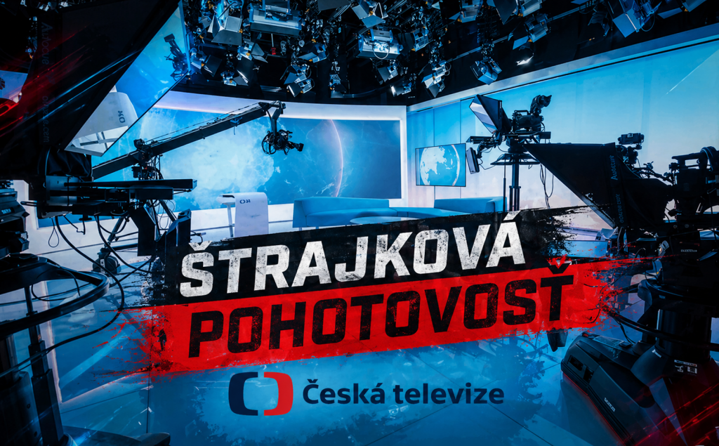 Česk&aacute; telev&iacute;zia v &scaron;trajkovej pohotovosti.