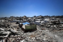 V s&uacute;časnosti Izrael m&aacute; pod kontrolou zhruba 70 percent P&aacute;sma Gazy a na zvy&scaron;ku &uacute;zemia p&ocirc;sob&iacute; pr&aacute;ve Hamas. FOTO: REUTERS