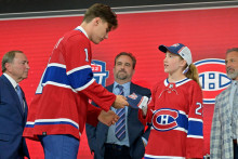 Juraj Slafkovsk&yacute; na drafte 2022 prep&iacute;sal dejiny slovensk&eacute;ho hokeja. FOTO: USA TODAY/E. Bolte