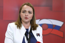 Novozvolen&aacute; prezidentka KOZ Monika Uhlerov&aacute;. FOTO: TASR/Pavel Neubauer