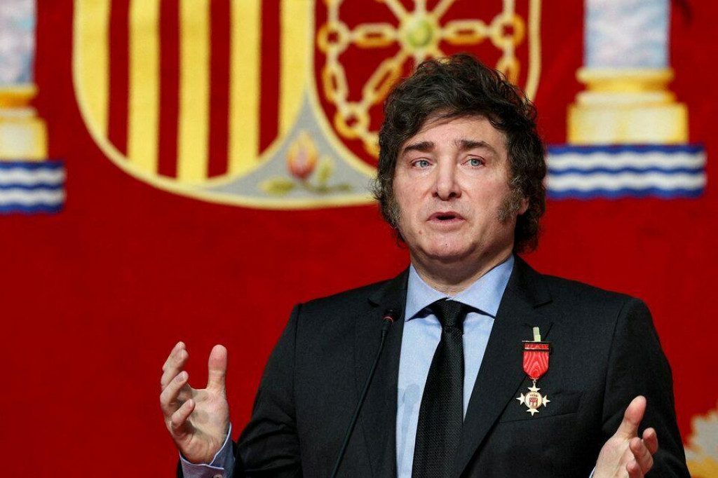 Argent&iacute;nsky prezident Javier Milei. FOTO: Reuters