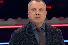 Rusk&yacute; propagandista Jevgenij Popov. FOTO: YouTube/Russian Media Monitor