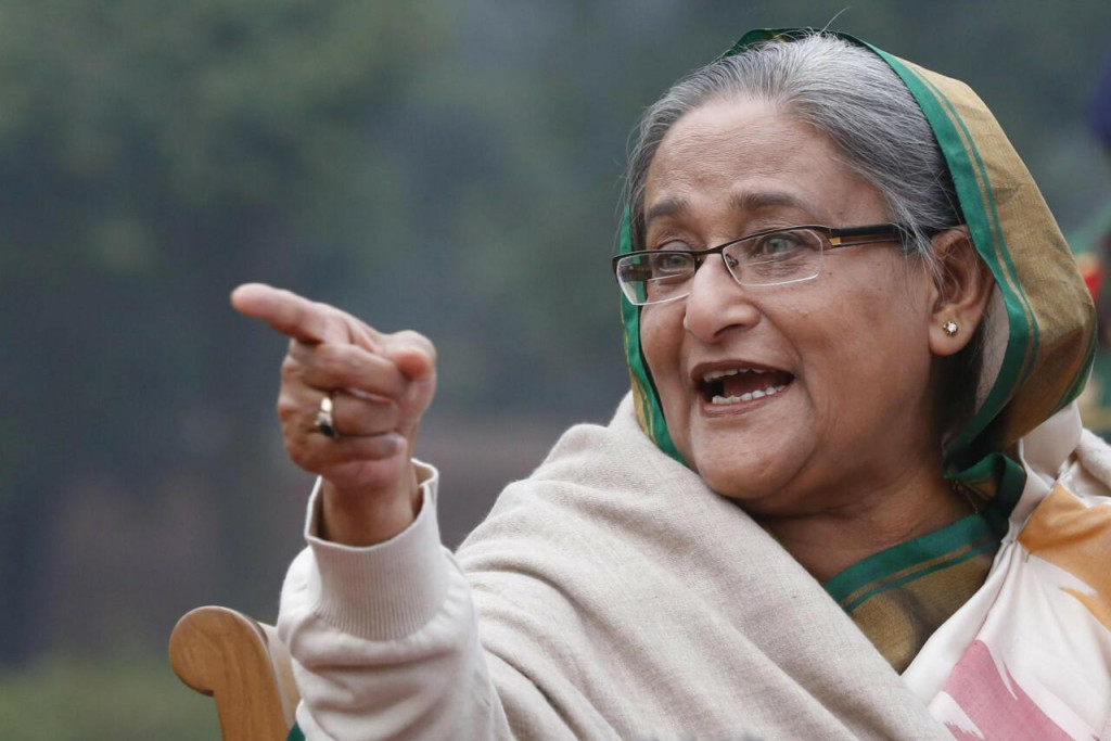 Banglad&eacute;&scaron;ska expremi&eacute;rka Has&iacute;na Vadž&iacute;dov&aacute;. FOTO: TASR/AP