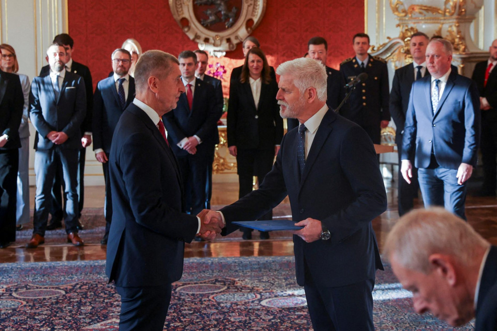 Česk&yacute; prezident Petr Pavel a premi&eacute;r Andrej Babi&scaron;. FOTO: REUTERS