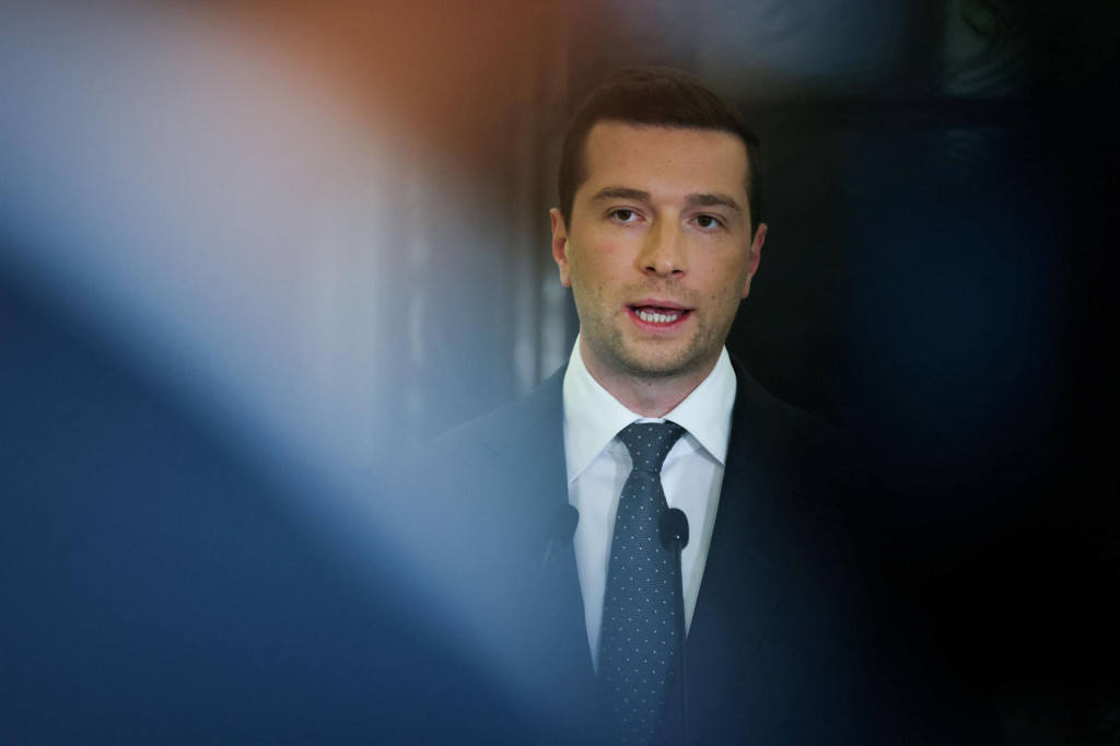 Jordan Bardella, predseda N&aacute;rodn&eacute;ho združenia. FOTO: REUTERS