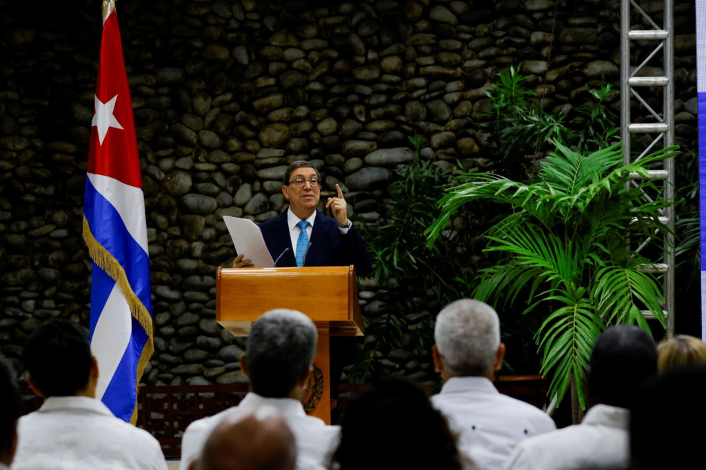 Kub&aacute;nsky minister zahraničn&yacute;ch vec&iacute; Bruno Rodr&iacute;guez. FOTO: REUTERS